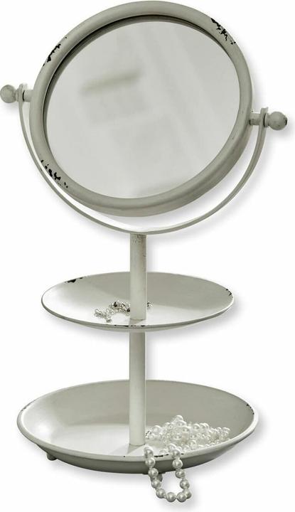 Image du produit Loberon Miroir de courtoisie Elsa blanc antique (B, H)