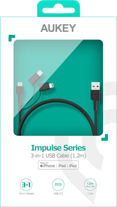 Image du produit Aukey CB-BAL5 (1.20 m, USB 2.0)