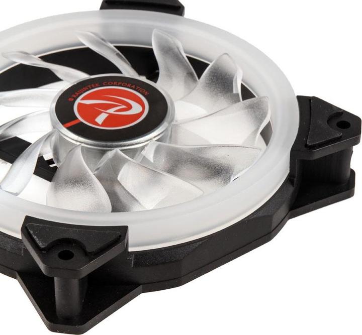 Actual product image Raijintek Iris 12 Rainbow A-RGB LED fan, set of 3 incl. controller (120 mm, 3 x)