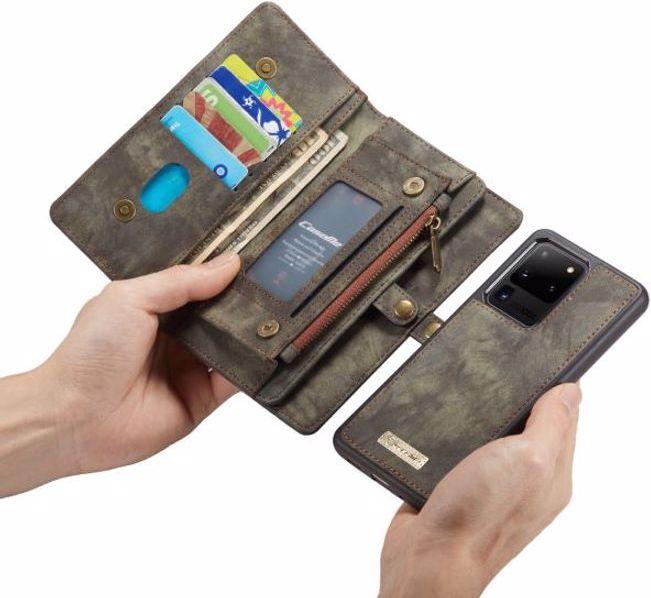 Produktbild Caseme Leder Portemonnaie mit Plastik Hülle (Samsung Galaxy S20 Ultra)