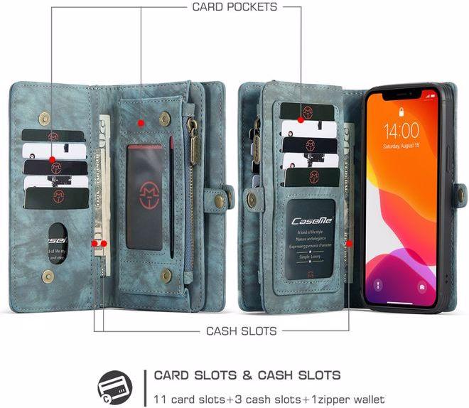 Produktbild Caseme Leder Portemonnaie mit Plastik Hülle (Apple iPhone 12 Pro Max)