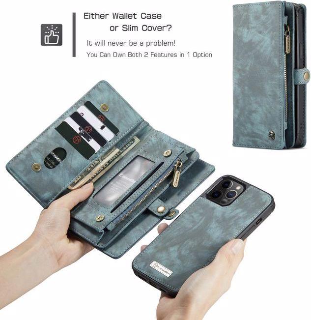 Produktbild Caseme Leder Portemonnaie mit Plastik Hülle (Apple iPhone 12 Pro Max)