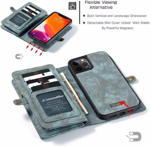 Produktbild Caseme Leder Portemonnaie mit Plastik Hülle (Apple iPhone 12 Pro Max)