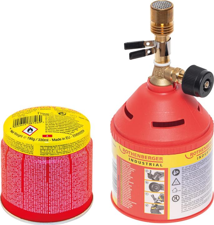 Produktbild Rothenberger Industrial Bunsenbrenner inkl. 1x C200 Kartusche 330ml mit ILL System