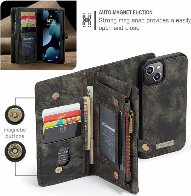 Actual product image Caseme Leather wallet with plastic cover (Apple iPhone 13 mini)