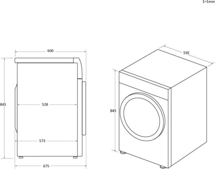 Image du produit Haier Hd90-a3979-s (9 kg, Droite, Prise UE)