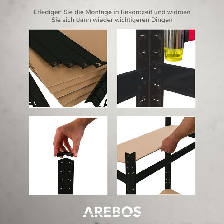 Actual product image Arebos Heavy duty shelf 2x