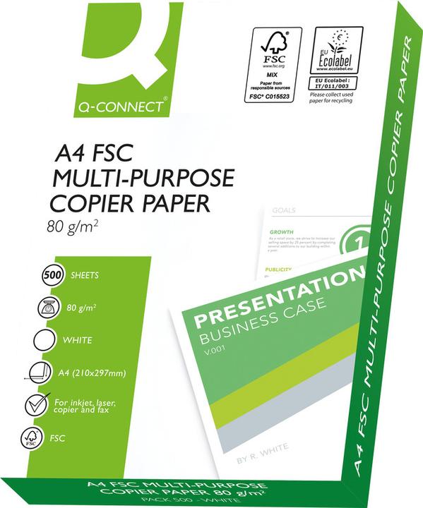 Image du produit Q-Connect Papier universel FSC, haute blancheur (80 g/m², 500 x, A4)