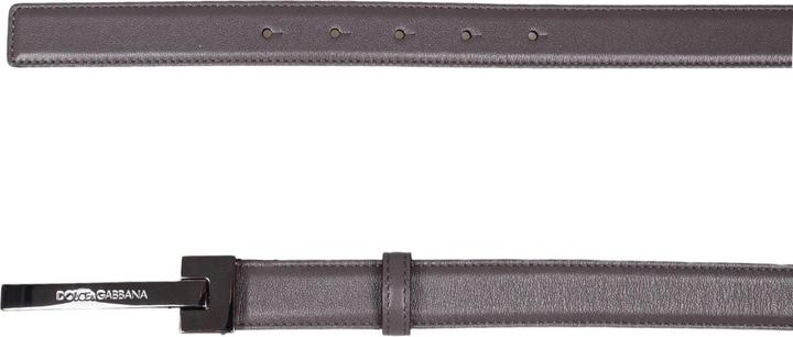 Actual product image Dolce & Gabbana leather belt with logo buckle (100)