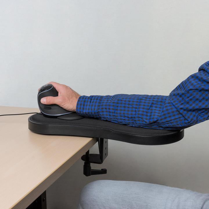 Produktbild Nedis Ergonomische Armlehne mit Mauspad, voll beweglich, Schwarz