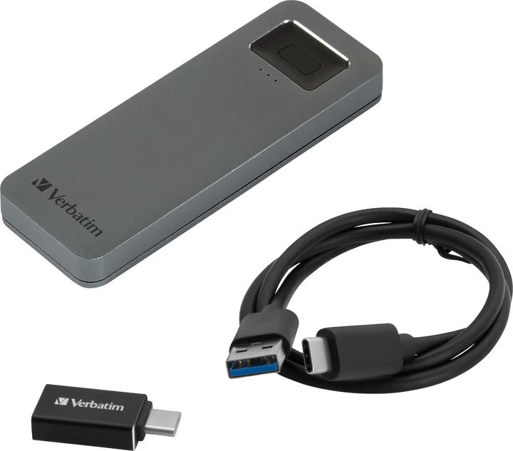 Actual product image Verbatim Fingerprint Secure SSD USB 3.2 Gen 1 USB-C 1TB (1 TB)