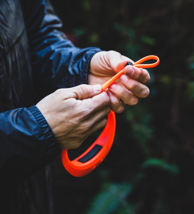 Actual product image knog. Bilby Fluoro Orange (400 lm)