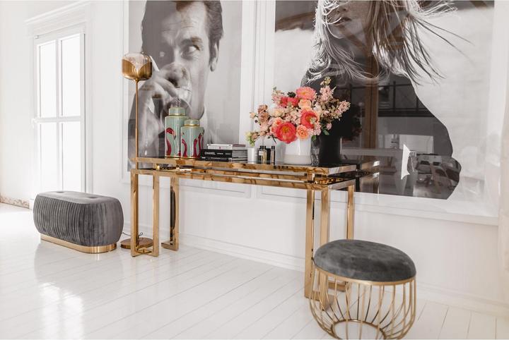 Produktbild Kare Design Konsole Gold Rush (160 x 45 x 160 cm)