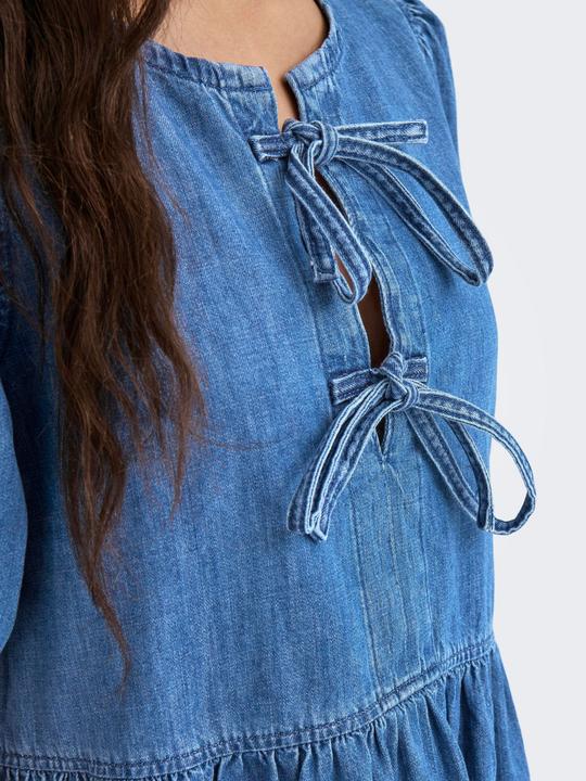 Actual product image Only Onlclara Puff Bow Dress Dnm Akm (M)