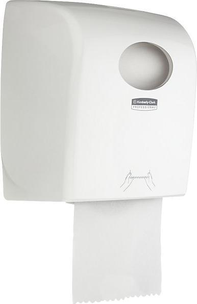 Kimberly-Clark Dispenser di salviette in rotolo Aquarius™, per 1 rotolo, in plastica, bianco.