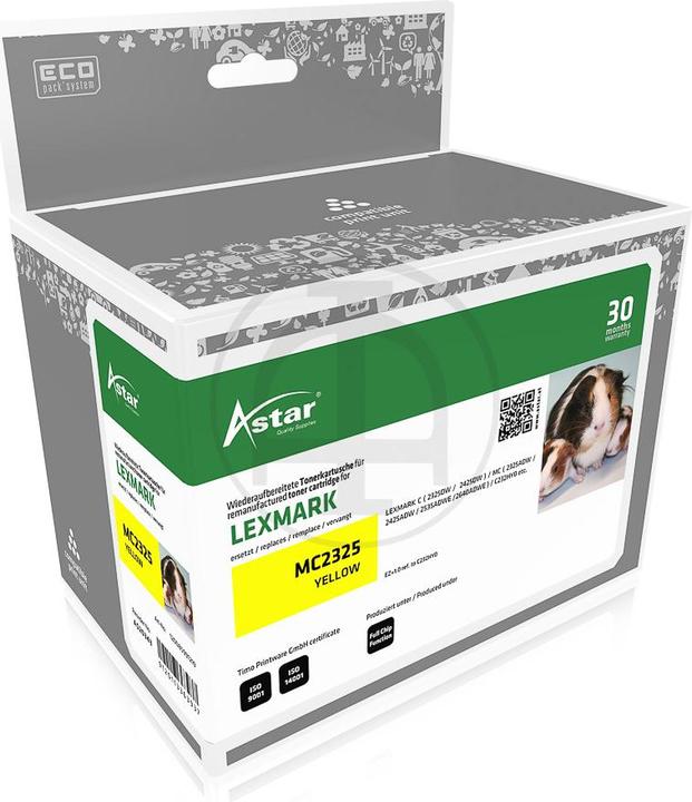 Astar AS20343 LEXMARK C232HY0 MC Toner (Y)