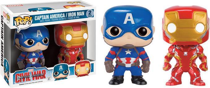 Funko Capitan America: Capitan America e Iron Man POP! - Bobble-Heads in vinile