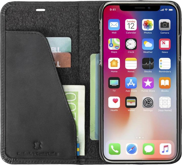 Produktbild Krusell Sunne 4 Card FolioWallet Apple iPhone XS Max vintage black (Apple iPhone XS Max)