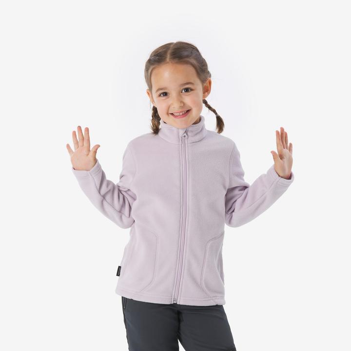 Immagine prodotto Quechua Fleecejacke Kleinkinder Gr. 92–116 Wandern - MH100 Zip fliederfarben