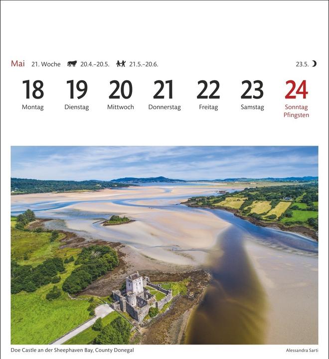 Image du produit Harenberg Irland Sehnsuchtskalender 2026 - Wochenkalender mit 53 Postkarten (Allemand)