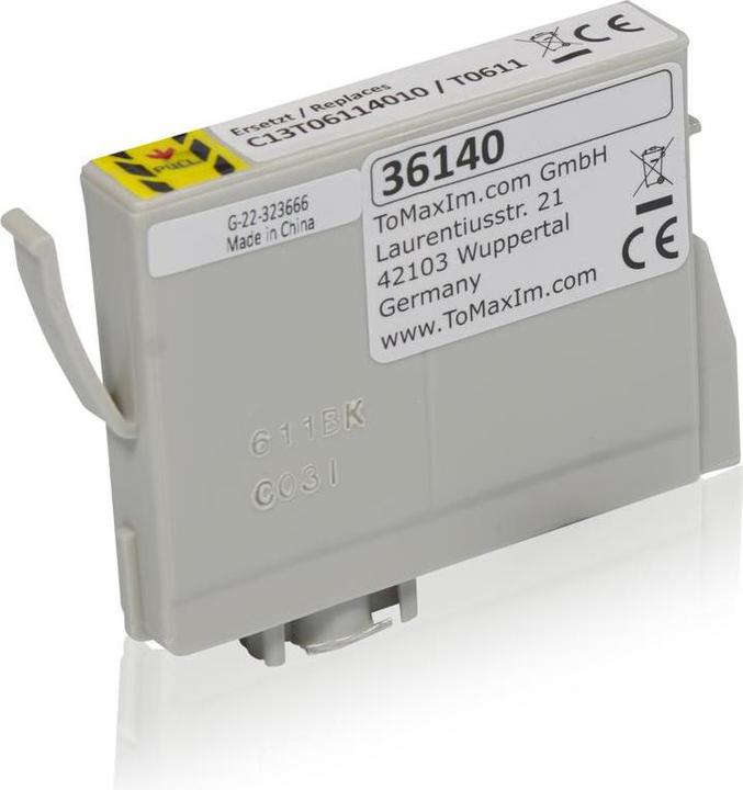 Produktbild Inkadoo Druckerpatronen kompatibel zu Epson C13T06114010 / T0611 Tintenpatrone, schwarz Schwarz (BK)