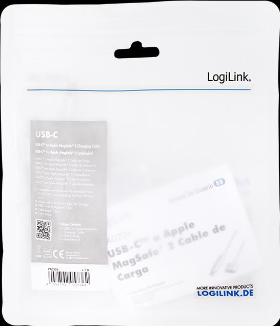 Actual product image LogiLink USB-C to Apple MagSafe 2 (1.80 m, USB 3.2 Gen 1)
