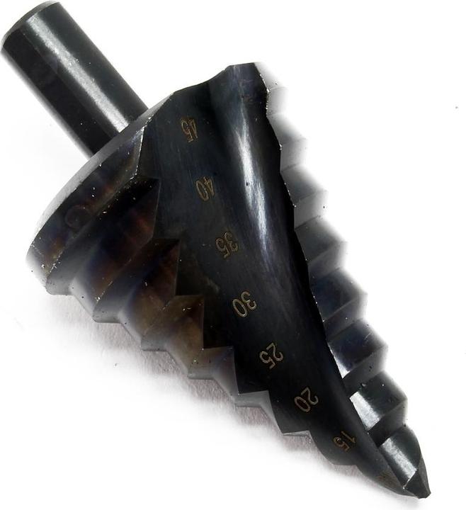 Produktbild Wiltec HSS Stufenbohrer titanbeschichtet 10-45mm Kegelbohrer Konusbohrer Stahl (10-45 mm)