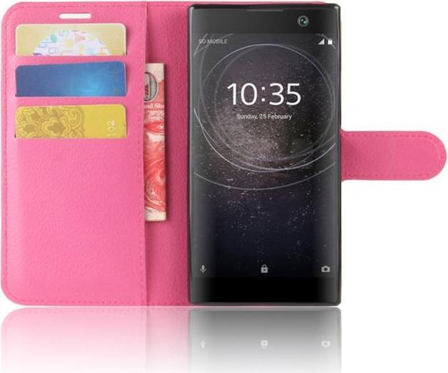 Actual product image MU Classic Leather cover with litchite texture (Sony Xperia XA2)