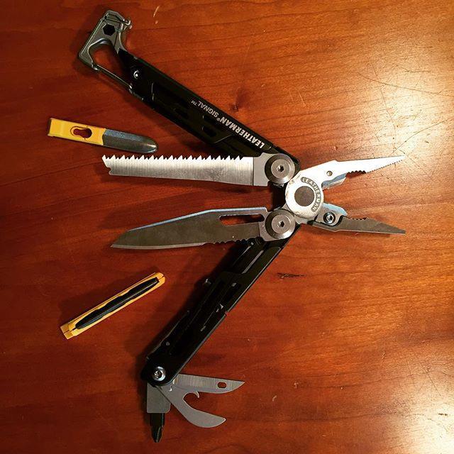 Actual product image Leatherman Signal Samurai Edition Damascus (19 Functions)