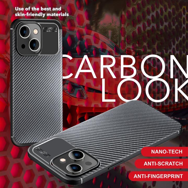 Produktbild Nalia Carbon Look Silikon Hülle (Apple iPhone 15 Plus)