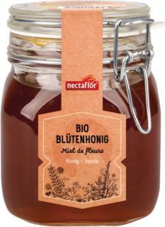 Actual product image Nectaflor Organic blossom honey liquid 1kg (1000 g)