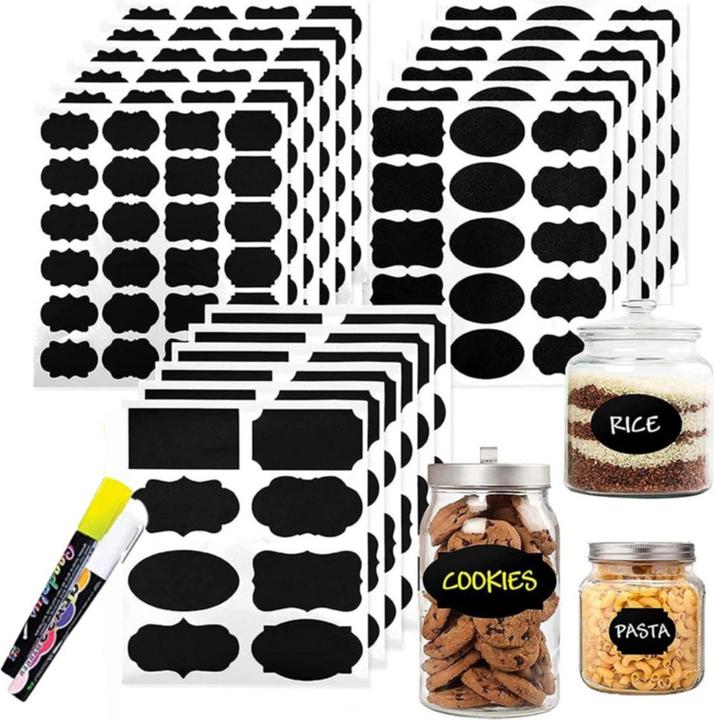 Produktbild I Am Creative Etiketten Kreide Tafel im Schiefer Look Selbstklebende Aufkleber