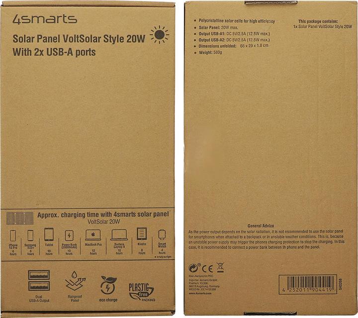 Image du produit 4smarts Panneau solaire (20 W, 0.58 kg)