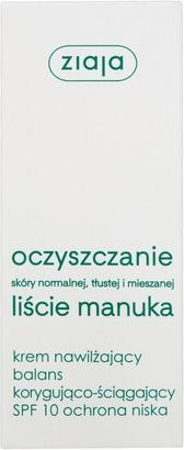 Energie-Label Ziaja Manuka Tree Day Cream Spf10 - Daily Face Cream (50 ml, Tagescreme, Bis SPF 10)