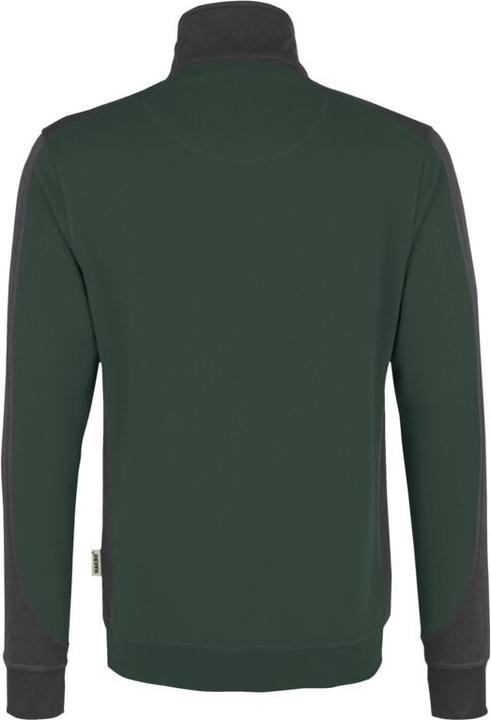 Immagine prodotto Hakro Felpa con zip Contrast Performance, abete, taglia unisex: 3XL (3XL)