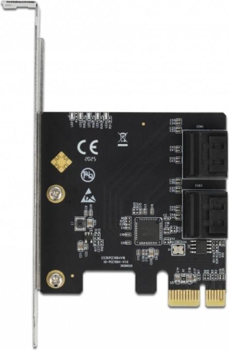 Actual product image Delock 90010 - PCIe x1> 4x SATA Low Profile - Serial ATA - SATA