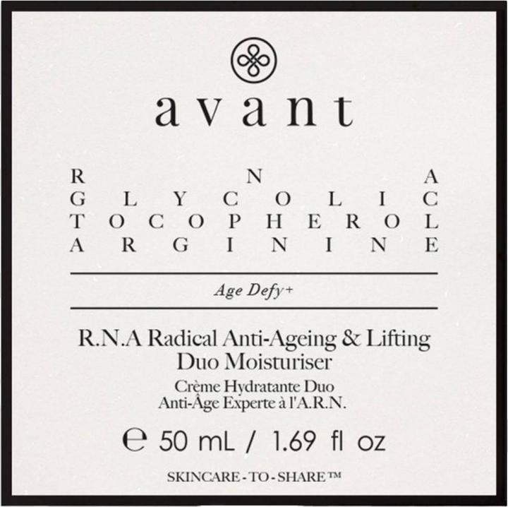 Actual product image Avant - Moisturising DUO Face Cream R.N.A Anti-Aging & Radical Lift (50 ml, Day cream)