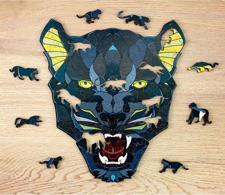 Actual product image Eco Wood Art panthers (102 pieces)