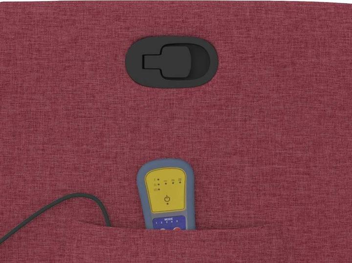 Actual product image VidaXL Massage chair wine red fabric