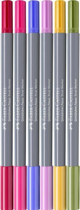 Produktbild Faber-Castell GOFA AQUA DUAL MARKER - Farbstoffmarker (Blumen, 0.40 mm, 6 x)