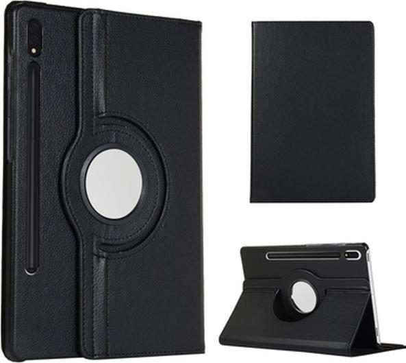 Just in Case Pu-Leather Rotating 360 Book Cover Nero Samsung Galaxy Tab S9+/S9 FE+/S10+ (Galaxy Tab S9+, Galaxy Tab S10+, Galaxy Tab S9 FE+)