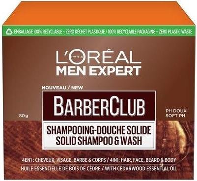 Actual product image L'Oréal Paris L'Oréal Men Expert BarberClub 4-in-1 Solid Shampoo for Men with Cedarwood Essential Oil 80g (Solid shampoo)
