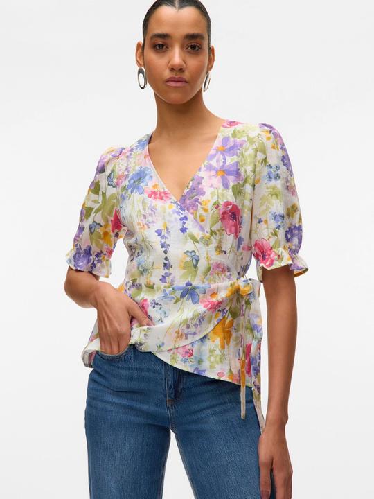 Actual product image Vero Moda Normal geschnitten V-Ausschnitt Top Top (XS)