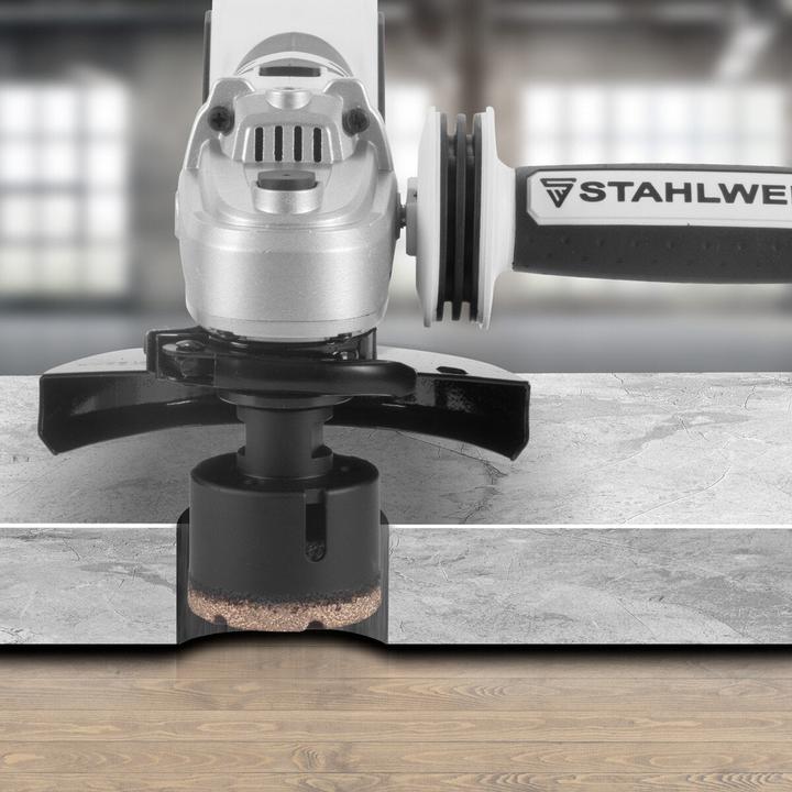 Produktbild Stahlwerk Diamant-Bohrkronen 10er Set 6-68 mm M14 für Winkelschleifer (68 mm)