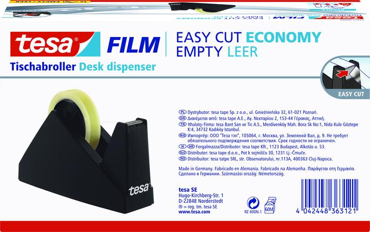 Produktbild tesa tesafilm ECONOMY Tischabroller, Klebeband-Abroller für grosse Rollen