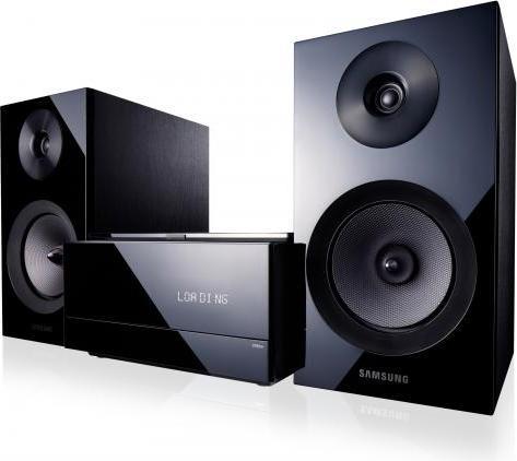 Produktbild Samsung MM-E430D - DVD-Mikroanlage mit iPhone/iPad Dock, UKW-Tuner, Bluetooth und USB (Bluetooth, 2x 60 W)