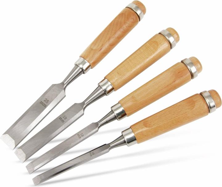 Actual product image Masterproof Firmer chisel set, 4 pieces to DIN 5154 (24 mm)