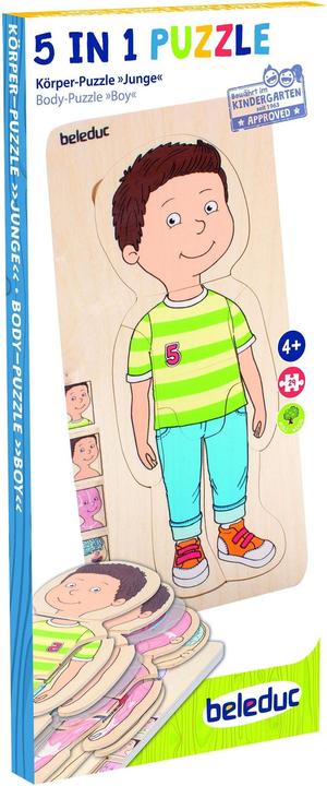Produktbild Beleduc Lagen-Puzzle Dein Körper Junge (29 Teile)