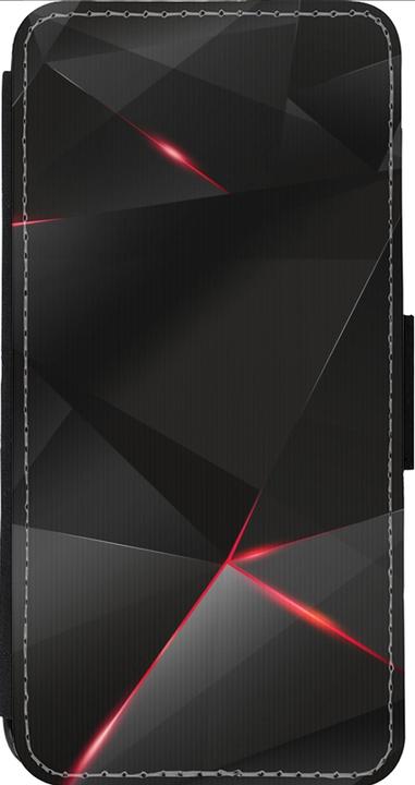 Produktbild PhoneLook Hülle Wallet schwarz Black Red Lines (Apple iPhone 14 Pro Max)