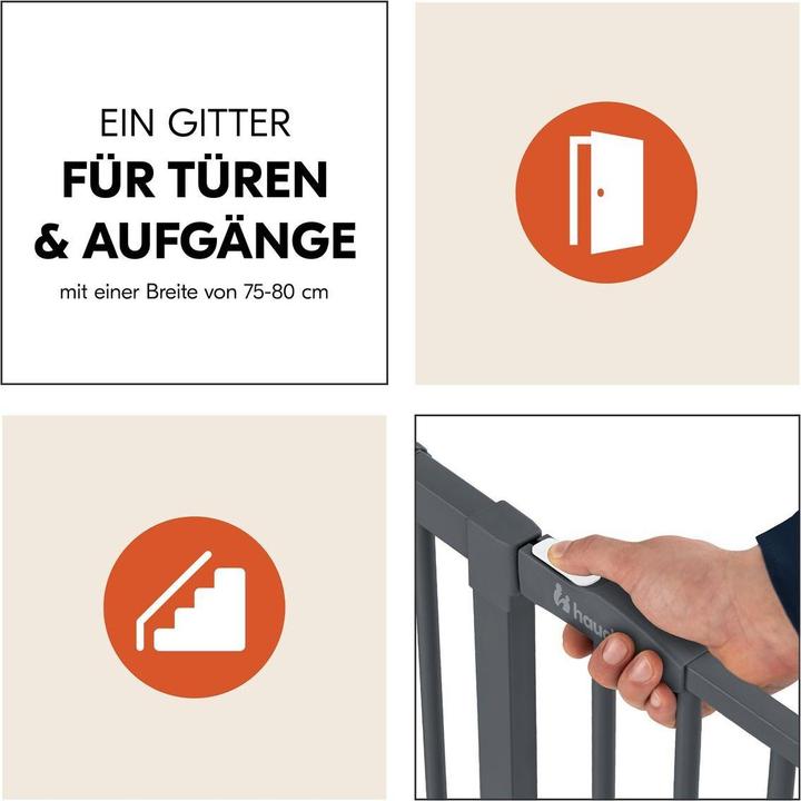 Produktbild Hauck Tür- & Treppenschutzgitter Türschutzgitter / Treppenschutzgitter Clear (75 cm)